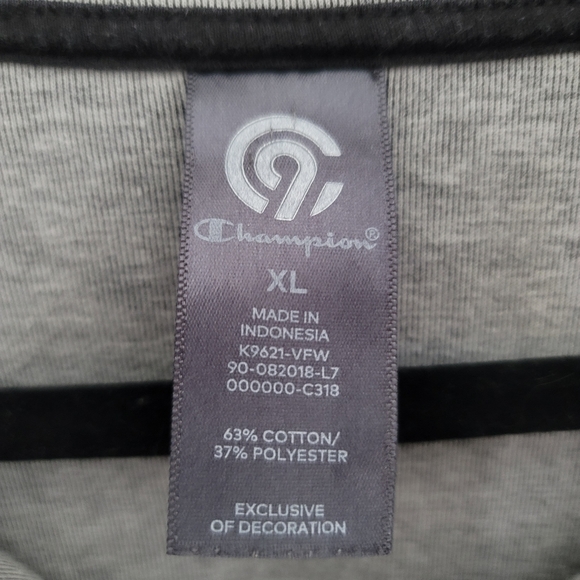 Black and Gray Champion Sweatshirt XL - Picture 9 of 11